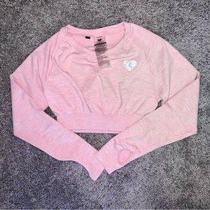 Women’s Best long sleeve crop light pink size S